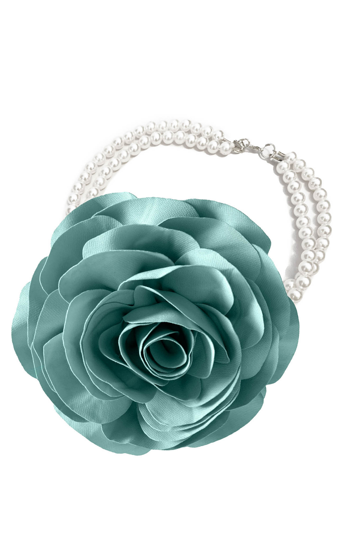 Completo tailleur elegante verde menta a tre pezzi Pretty Girl con giacca, pantaloni e spilla a fiore, perfetto per occasioni sofisticate.