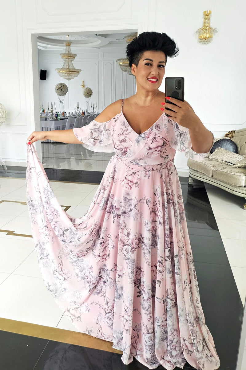 Blusa Muselina de algodón con motivo Flowers Calendar Allover rosa Blusa Muselina de algodón con motivo Flowers Calendar Allover rosa