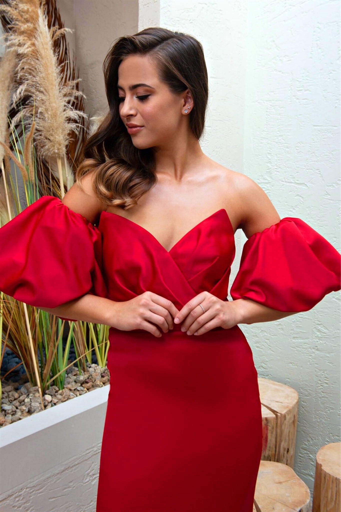SHEIN Modely Abo estivo da donna con scollo asimmetrico in tinta