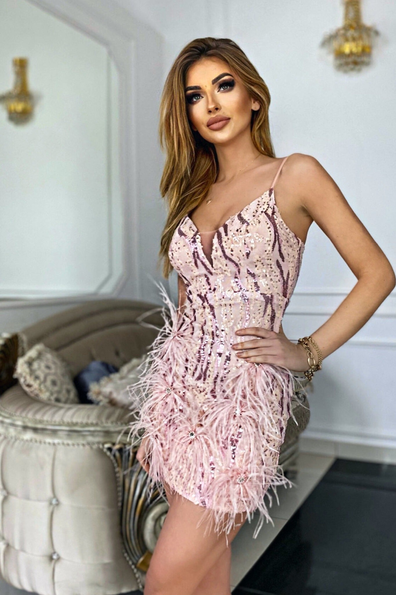 Vestito Paillettes Corto Paillettes Abito Corto Abito Corto