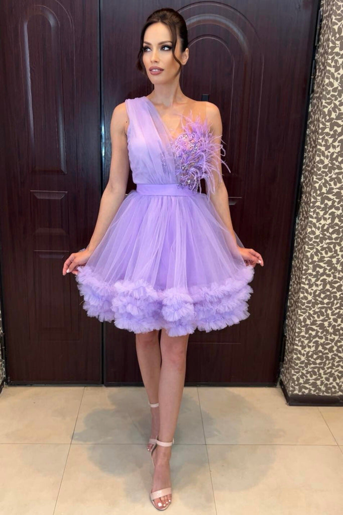 Corpetto Lilla Abito Corto Princess Lilla In Tulle Con Corpetto A