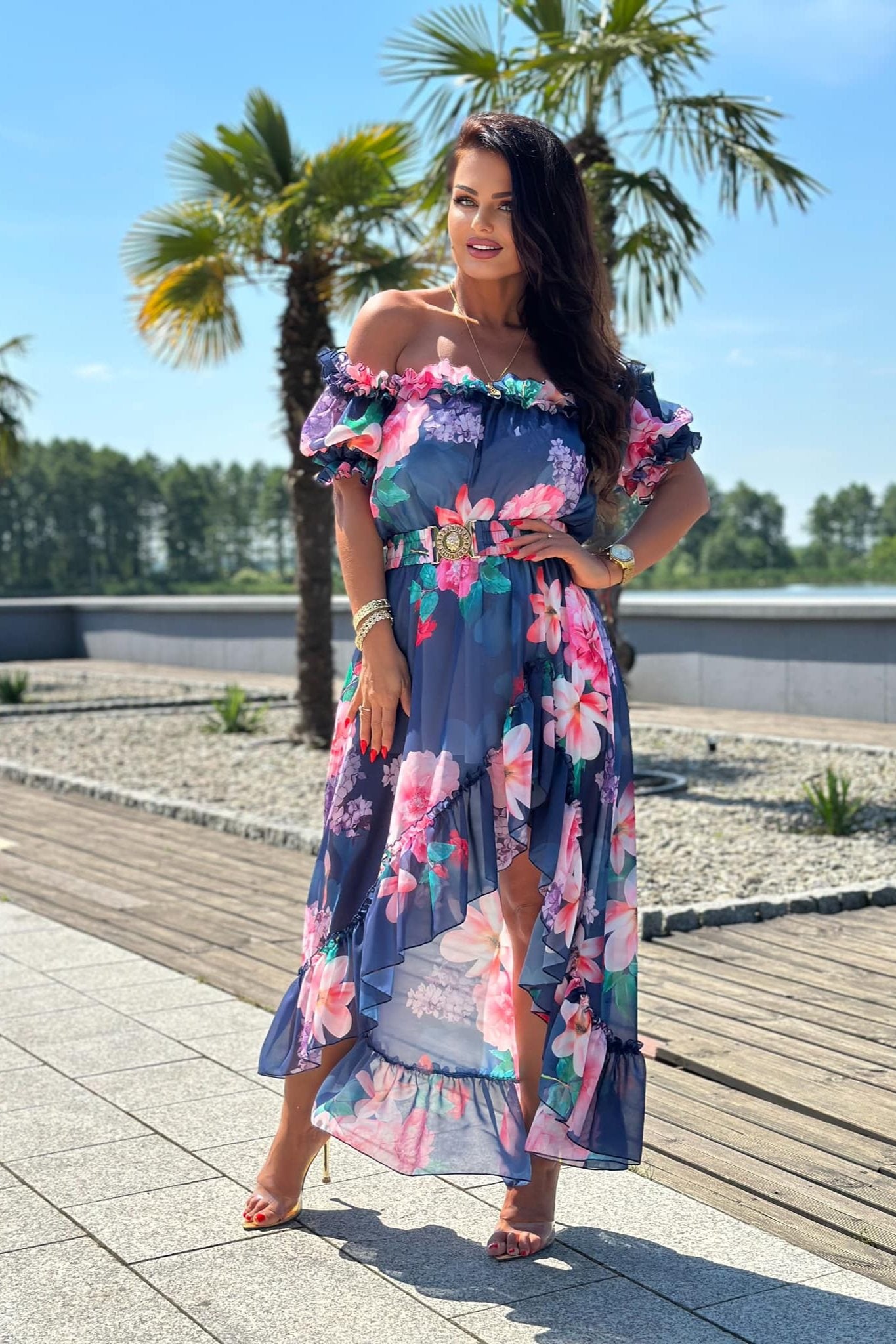 Pull&Bear - Gonna Color Vaniglia Con Finiture In Pizzo In Coordinato - Foto 6