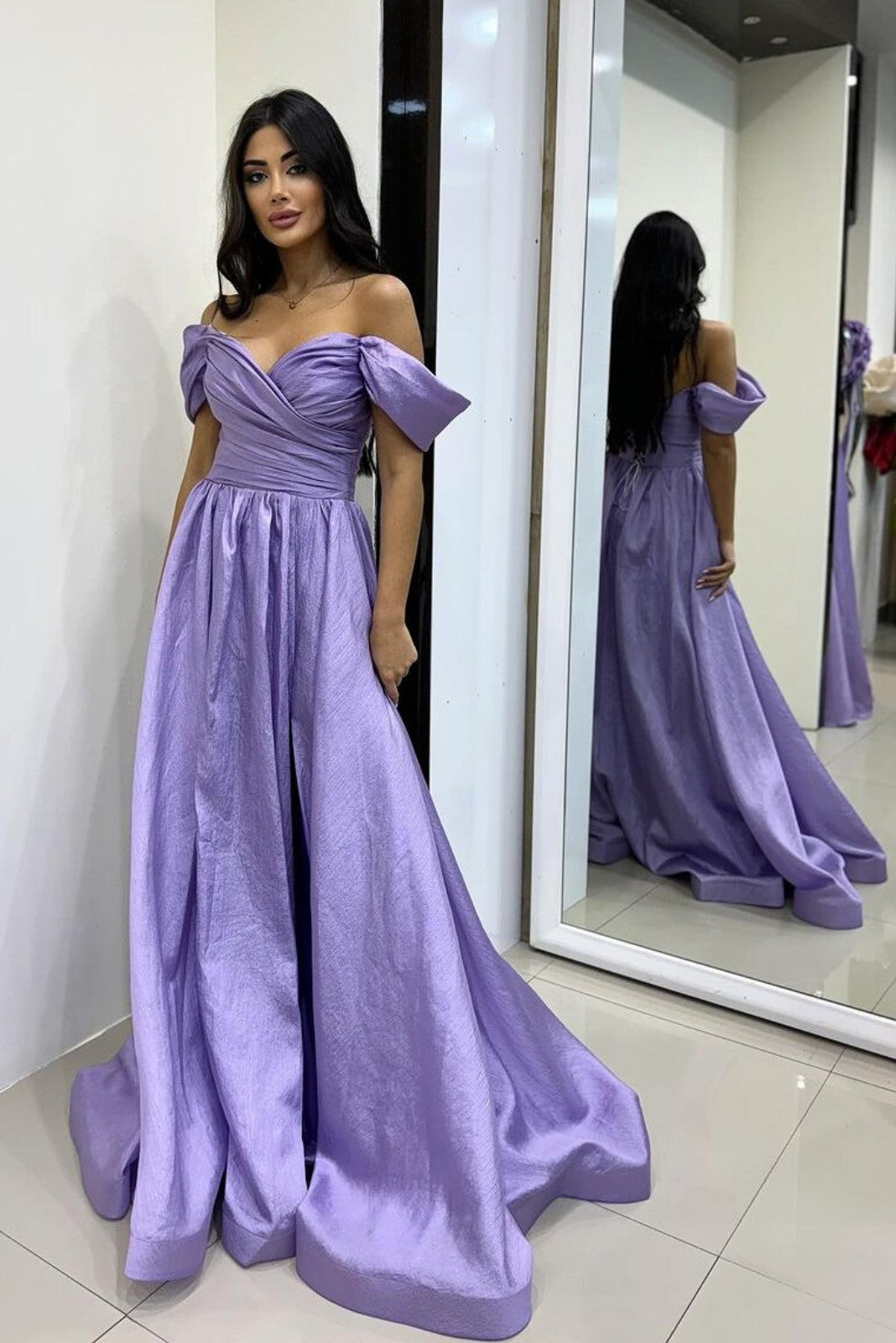 Abito Damigella Lilla Vestito Damigella Glicine Abiti Glicine