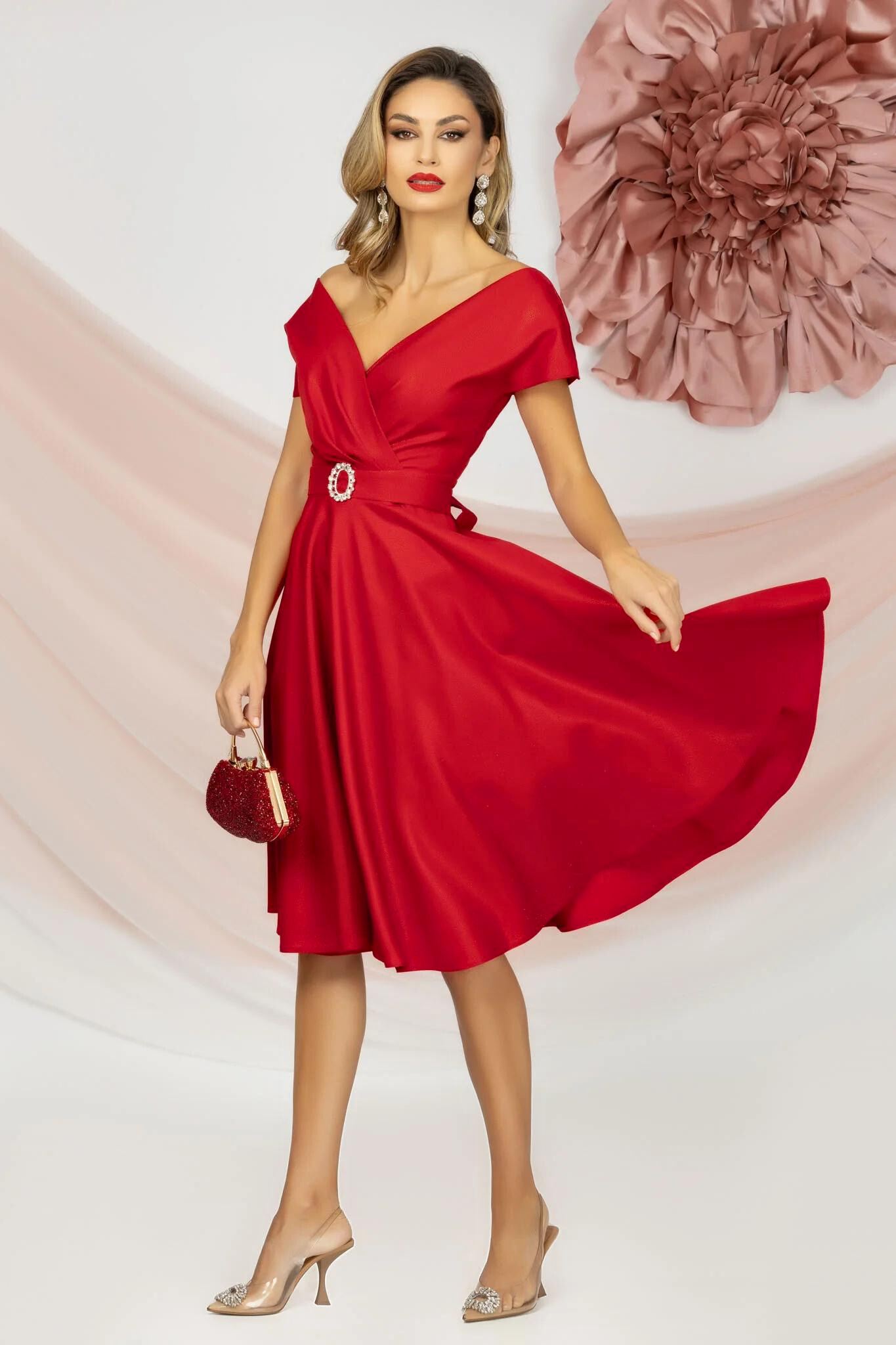 Vestito Tubino Rosso Amazon Abito Elegante Tubino Rosso