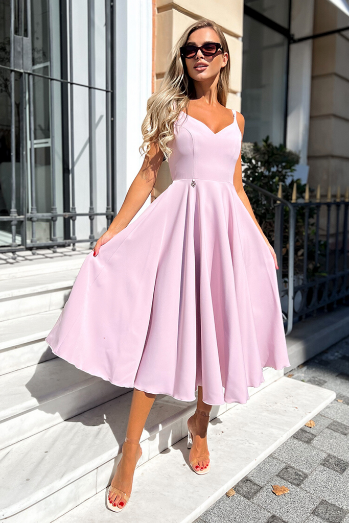 Abito Corto Vestito Con Gonna A Ruota Lunga Abito Gonna A Ruota