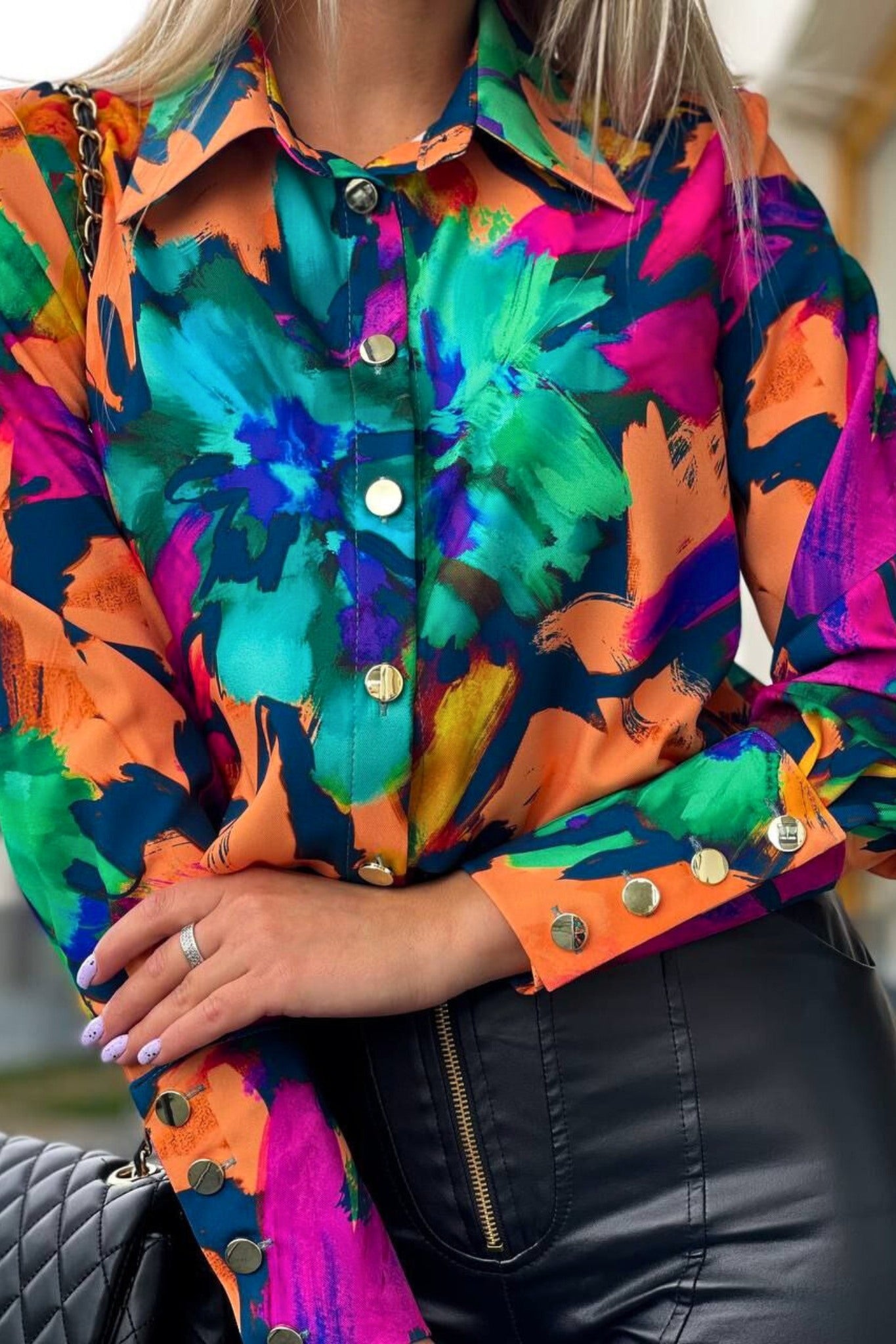 Camicie da donna a maniche corte con bottoni a fiori floreali camicia ampia traspirante top estivo casual, Verde, XL Camicie da donna a maniche corte con bottoni a fiori floreali camicia ampia traspirante top estivo casual, Verde, XL