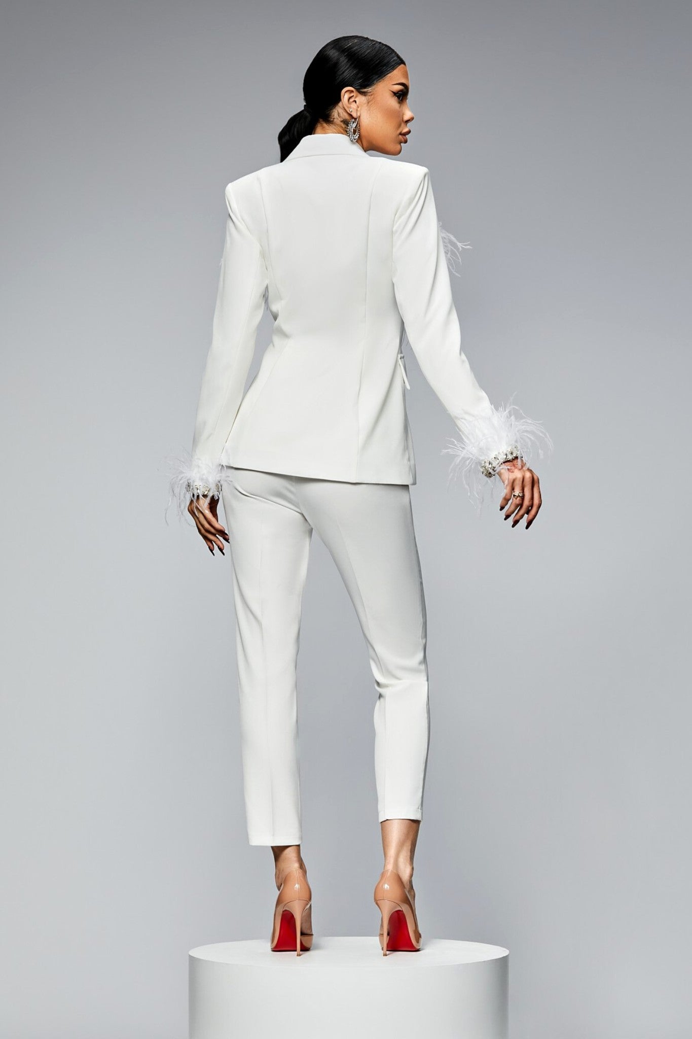 Trousers Tailleur Bianco Rinascimento Giacca Tailleur Bianco