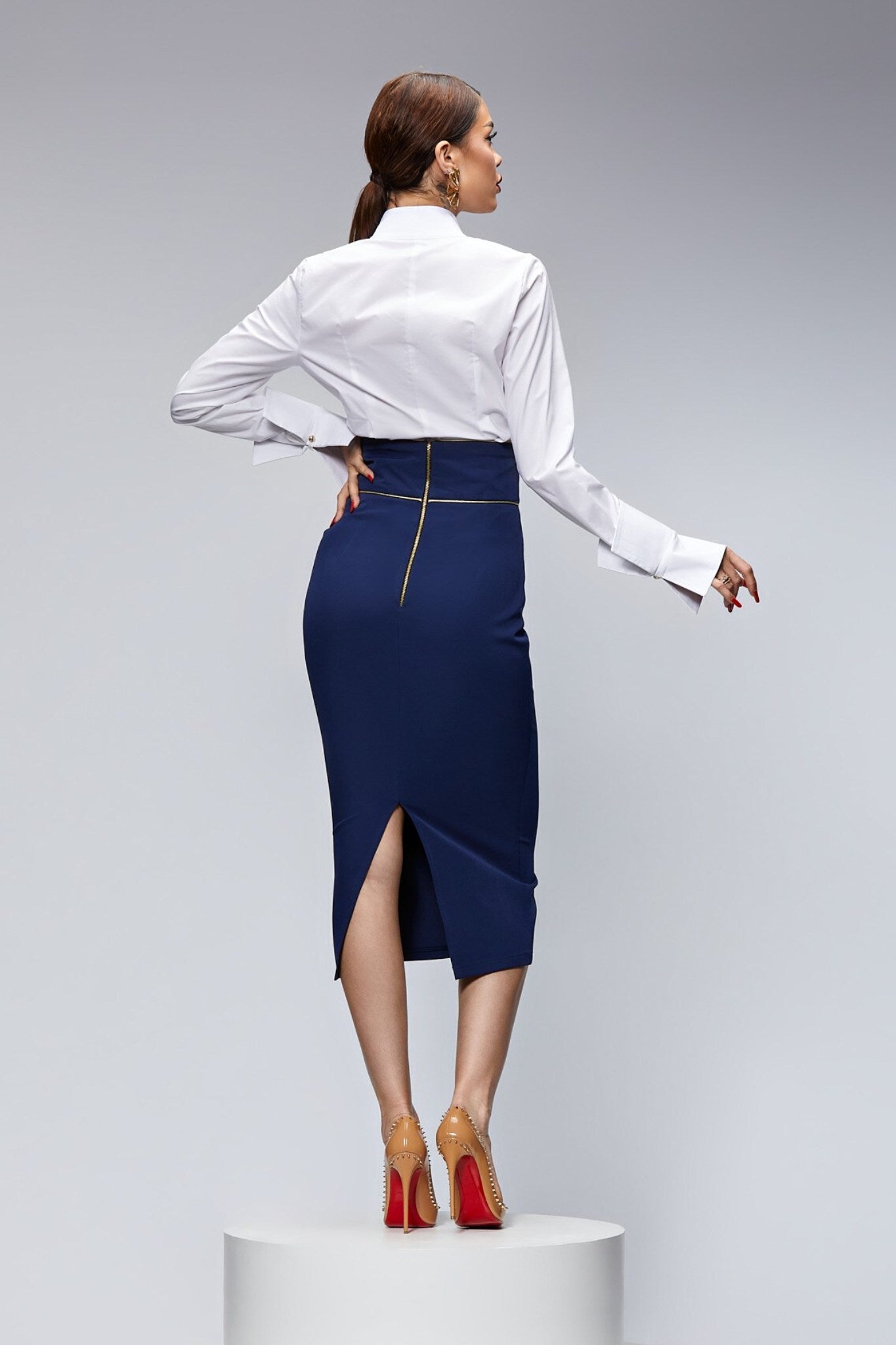 Minigonna Gonna Tubino Blu Elettrico Gonna Blu Elettrico Mila