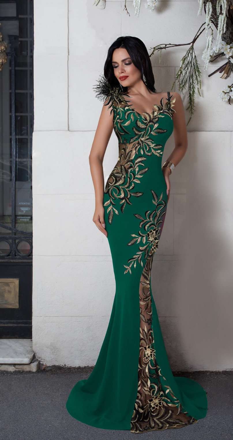 Vestito Verde Smeraldo Scarpe Color Smeraldo Abbinamento Scarpe