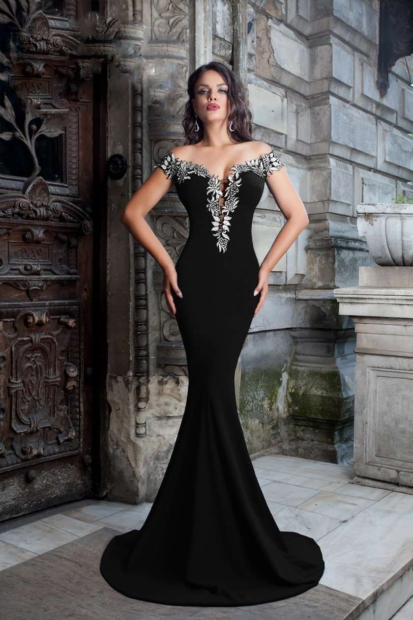 Vestiti Neri Eleganti Lunghi A Sirena Abiti Lunghi Neri Eleganti