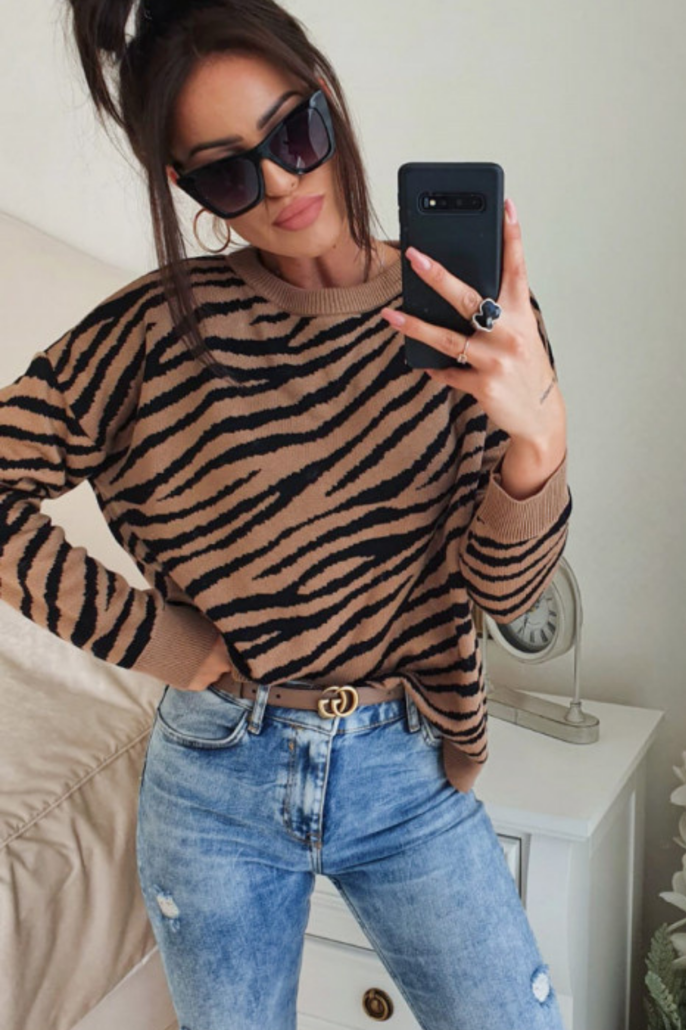 Maglione girocollo, maglia grossa Anne Weyburn | La Redoute